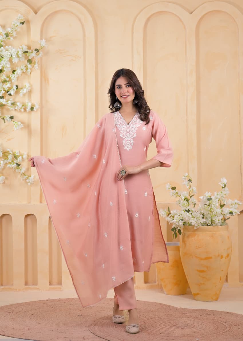 Baby Pink Casual Co-Ord Set for Women